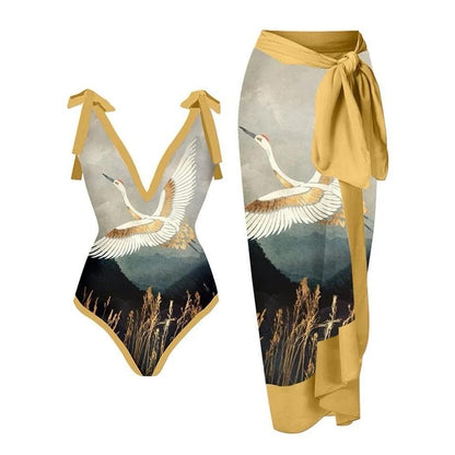 coordinato costume intero + pareo