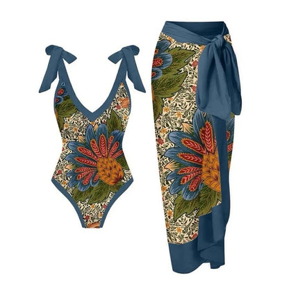 coordinato costume intero + pareo