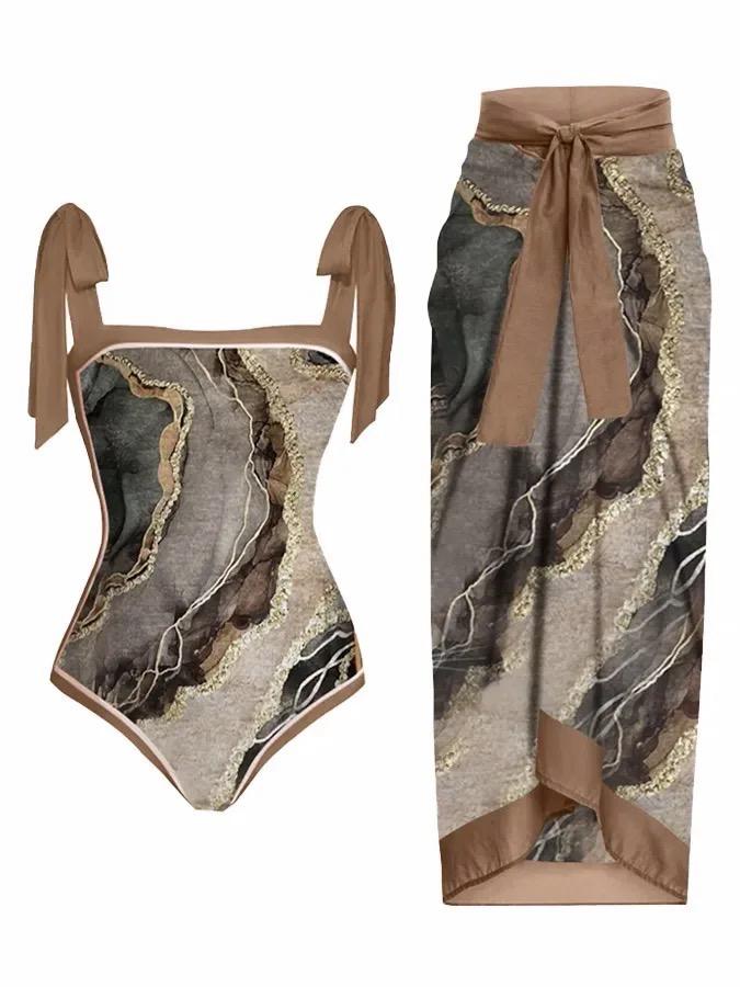 coordinato costume intero + pareo